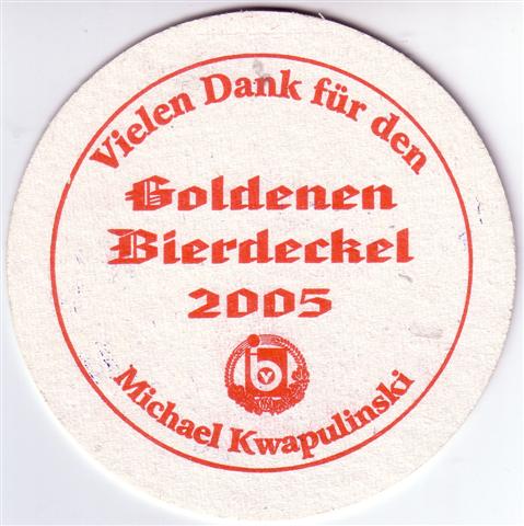 zeil w-by gller ibv 2b (rund215-goldener bierdeckel 2005-rot)